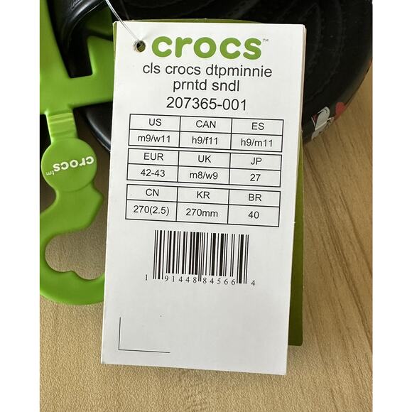 2021 DISNEY PARKS EXCLUSIVE MINNIE MOUSE CROCS SANDALS NWT M 9 W 11‎ - Picture 5 of 6